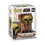 Figurine pop! star wars - the mandalorian - the armorer - n� 668 funko