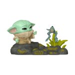 Figurine pop! star wars - the mandalorian - grogu et grenouille - n� 721 funko