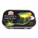 Filet d'anchois  l'huile d'olive la monegasque - la boite de 800g