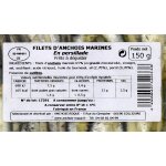 Filets d'anchois  la persillade - la barquette de 150g