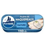 Filets de maquereaux nature petit navire - la boite de 110 g