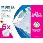 Carafe filtrante style bleue brita - 6 cartouches maxtra pro all - in - 1 incluses