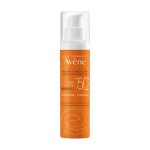 Crme solaire fluide teint visage peau sensible trs haute protection spf 50 + unifie le teint eau thermale ...