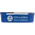 Foie de morue fum� au bois de h�tre carrefour extra - la boite de 121g