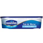 Foie de morue nature nautilus - la boite de 120g