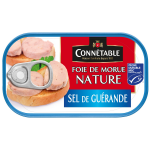 Foie de morue nature au sel de gu�rande connetable - la boite de 121 g