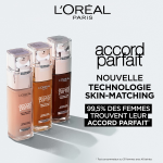 Fond de teint liquide teinte beige dore (d3) accord parfait l'oreal paris - le flacon de 30ml