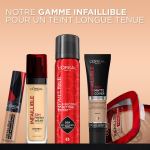 Fond de teint liquide teinte sable (220) 24h infaillible l'oreal paris - le flacon de 30ml