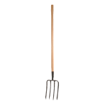 Fourche À bêcher 4 dents manche bois 110cm carrefour - l'unité Fourche À bêcher 4 dents manche bois 110cm carrefour - l'unité