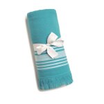 Fouta turquoise 90x160 cm tex home - la fouta