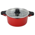 Friteuse 24 cm aluminium tous feux dont induction avec panier et couvercle evolution rossetto - la friteuse ...