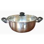 Friteuse 26 cm inox tous feux dont induction avec couvercle baumalu - la boite