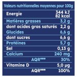Fromage blanc nature au lait demi - �cr�m� calin - les 12 pots de 100g