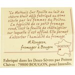 Fromage de ch�vre mothais sur feuille des deux - s�vres reflets de france - la barquette de 180g