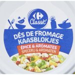 Ds de fromage pices et aromates pour apritif et salade carrefour classic' - le pot de 300g
