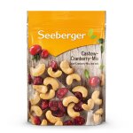 Fruits secs cranberry noix de cajou non sal seeberger - le sachet de 150g