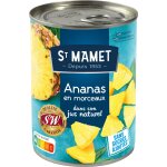 Fruits au sirop ananas en morceaux sans sucres ajouts st mamet - la boite de 345 g net goutt
