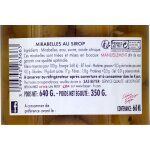 Fruits au sirop mirabelles beyer - le bocal de 350g net goutt
