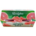 Fruits au sirop pamplemousse au jus rochefontaine - les 4 pots de 113g