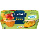 Fruits au sirop pche sans sucres ajouts st mamet - les 4 pots de 113g