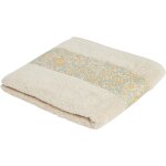 Gant de toilette blanc uni coton 15x21cm tex home - le lot de 2 gants de toilette