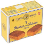 Gteaux baba au rhum eugene blond - 3 tuis de 80g