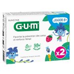 Gel dentifrice prvention caries junior 6 + gum - les 2 tubes de 50ml