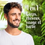 Gel douche homme corps cheveux visage barbe 4 en 1 bois de cade et fougère le petit marseillais - le ... Gel douche homme corps cheveux visage barbe 4 en 1 bois de cade et fougère le petit marseillais - le ...
