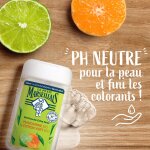 Gel douche hydratant rafra�chissant mandarine bio et citron vert bio le petit marseillais - le flacon ...