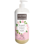 Gel douche corps aloe vera rose et pivoine bio sans sulfate cattier - le flacon de 1l