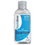 Gel dsinfectant anti - bactrien et virucide sans parfum bactidose - le flacon de 75 ml