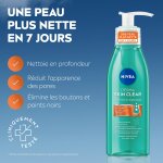 Gel nettoyant visage peaux  imperfections derma nivea - le flacon de 150ml