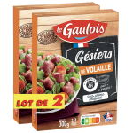 Gsiers de volaille confits le gaulois - les 2 boites de 300 g