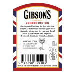 Gin london dry gibson's - la bouteille de 1l Gin london dry gibson's - la bouteille de 1l