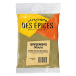 Gingembre moulu les planete des epices - le sachet de 100g