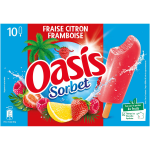 Glace b�tonnet fraise citron framboise oasis - la boite de 400g