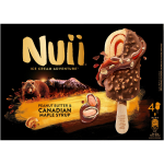 Glaces beurre de cacahute & sirop d'rable du canada nuii - les 4 btonnets - 272 g