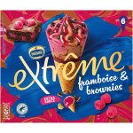 Glace framboise & brownies extreme - la bote de 6 cnes