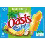 Glaces sorbet multifruits oasis - les 10 b�tonnets de 40 g