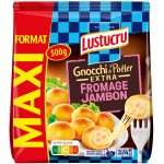 Gnocchi  poler fourr jambon fromage extra lustucru - le paquet 500g