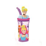 Gobelet 3d disney princesses avec paille dynastrib - le gobelet de 360ml
