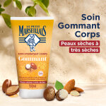 Gommage corps peau trs sche exfoliant hydratant karit et huile d'argan le petit marseillais - le tube ...