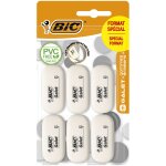 Gomme galet bic - le lot de 6 gommes