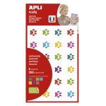 Gommettes enlevables empreintes de chat 24mm 6 feuilles apli - 6 feuilles - 288 pices