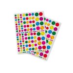 Gommette ronde couleurs mtallises apli - le lot de 624 gommettes