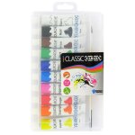Gouache 16 ml avec 1 pinceau ulmann - les 10 tubes de 16 ml Gouache 16 ml avec 1 pinceau ulmann - les 10 tubes de 16 ml