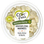 Gousses d'ail marin�es huile d'olive & basilic croc'frais - la barquette de 140g