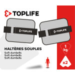 Haltre souple 1 kg toplife - la paire d'haltres