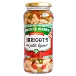 Haricots blancs aux petits légumes bixente ibarra - le bocal de 400 g net Égoutté Haricots blancs aux petits légumes bixente ibarra - le bocal de 400 g net Égoutté