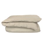 Housse de couette gris percale de coton 140x200 cm tex home - la housse de couette